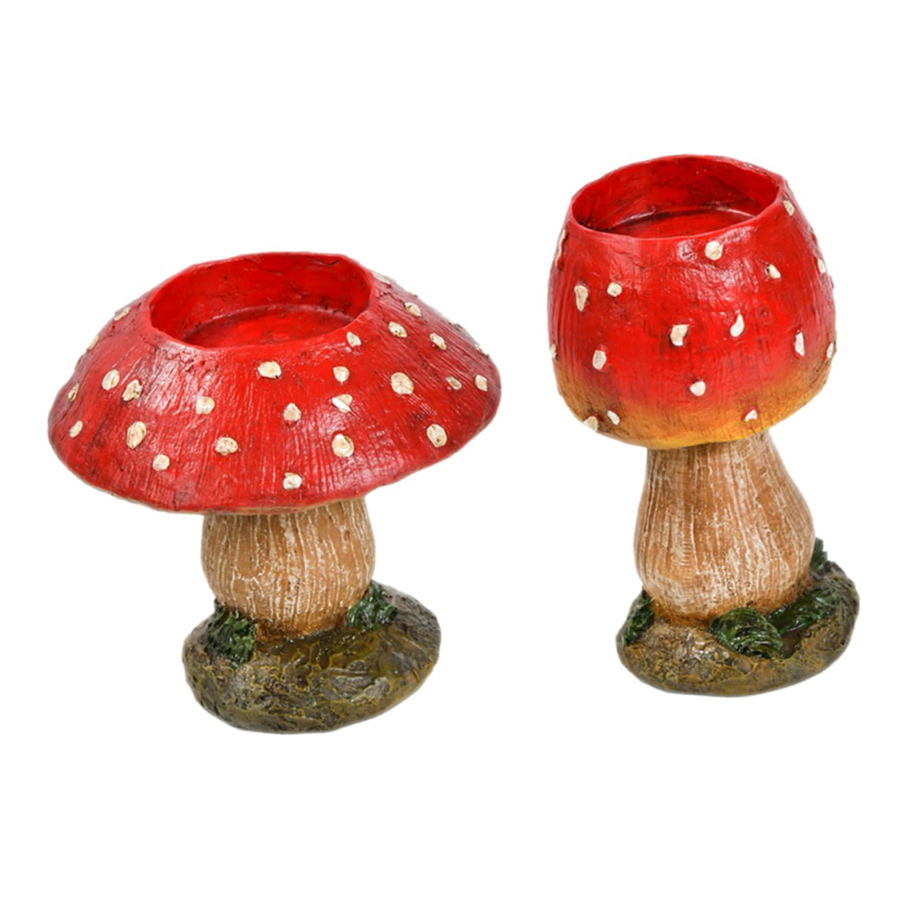 Amazon.co.jp: 2個 きのこのキャンドルホルダー キノコ型燭台 芸術的な